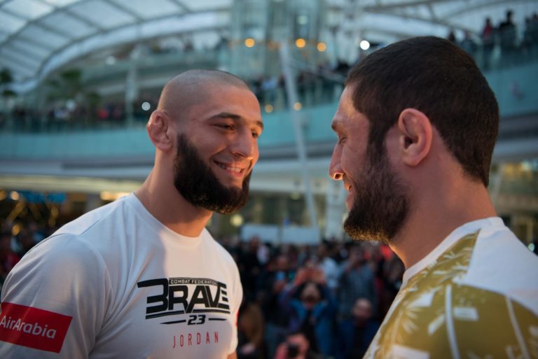 Khamzat Chimaev with Devastating KO at Brave 23