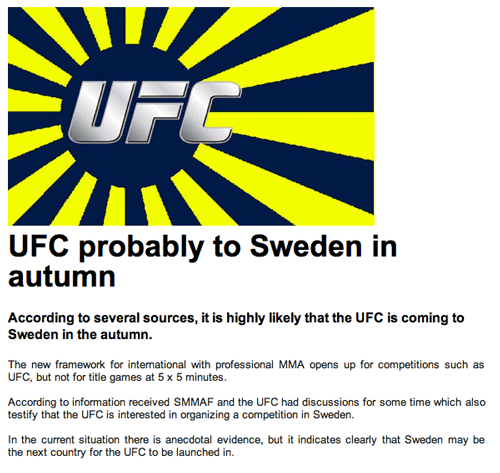 UFC-to-Sweden