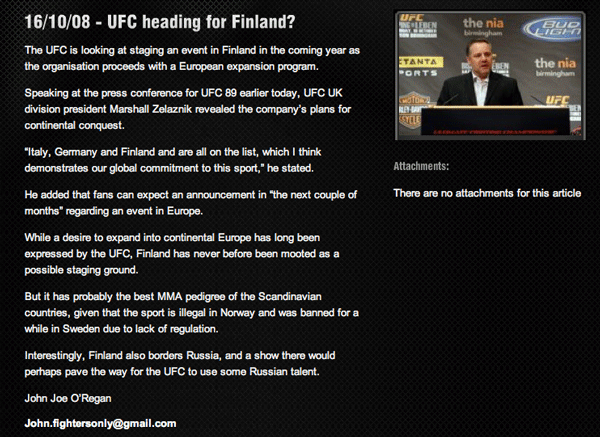 UFC-to-Finland