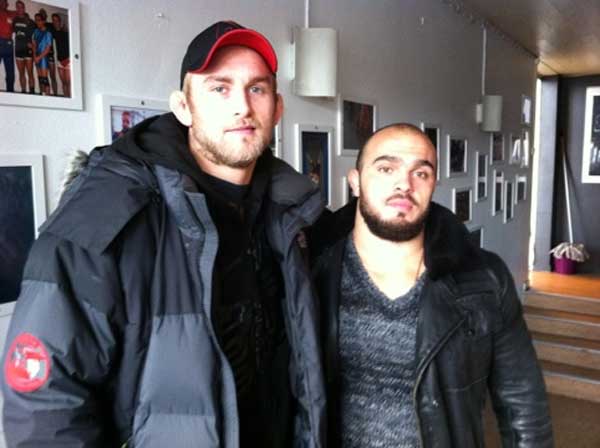 Ilir Latifi with Alexander Gustafsson