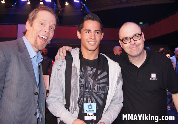 Standing Between Mauro and Steven at Glory World Series in Stockholm