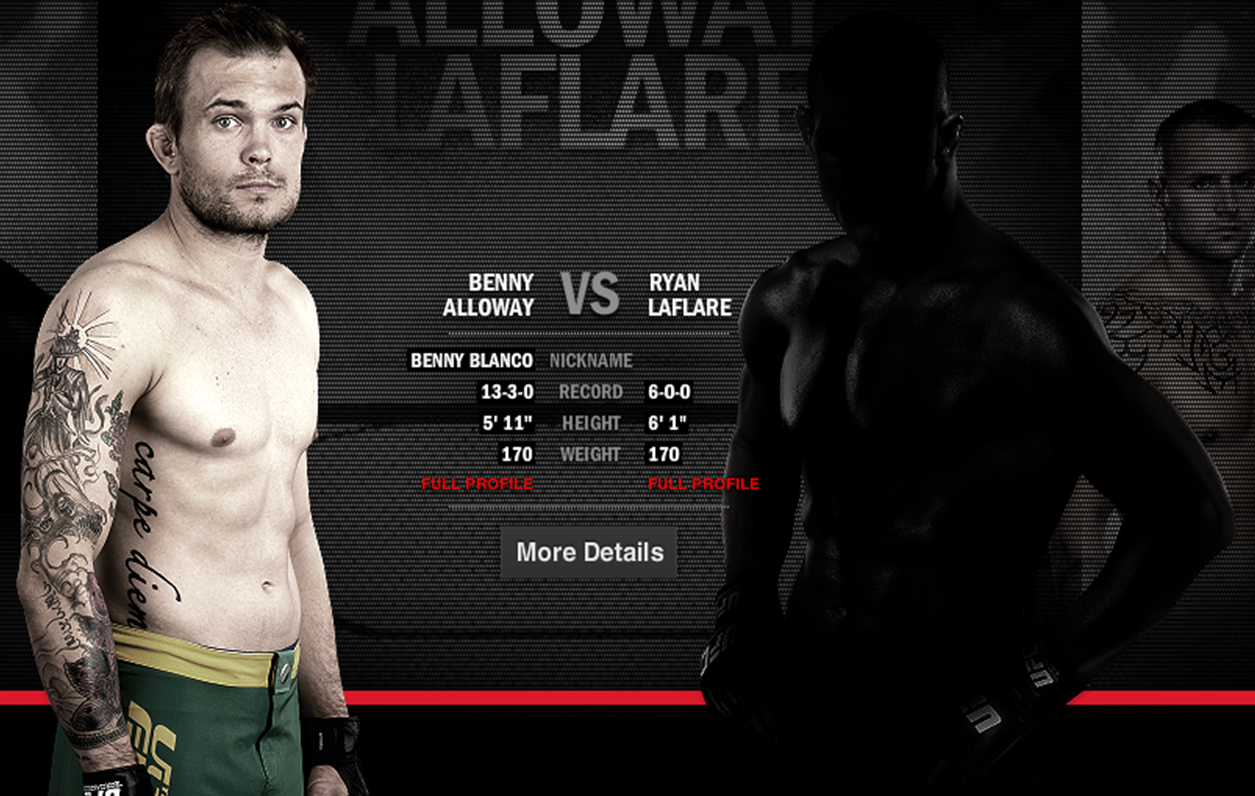 Alloway gets a stiff challenge from UFC new comer LaFlare