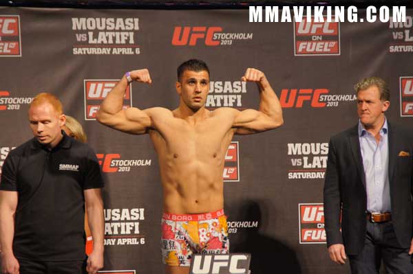 Yousef at Weigh-ins Before his last UFC bout