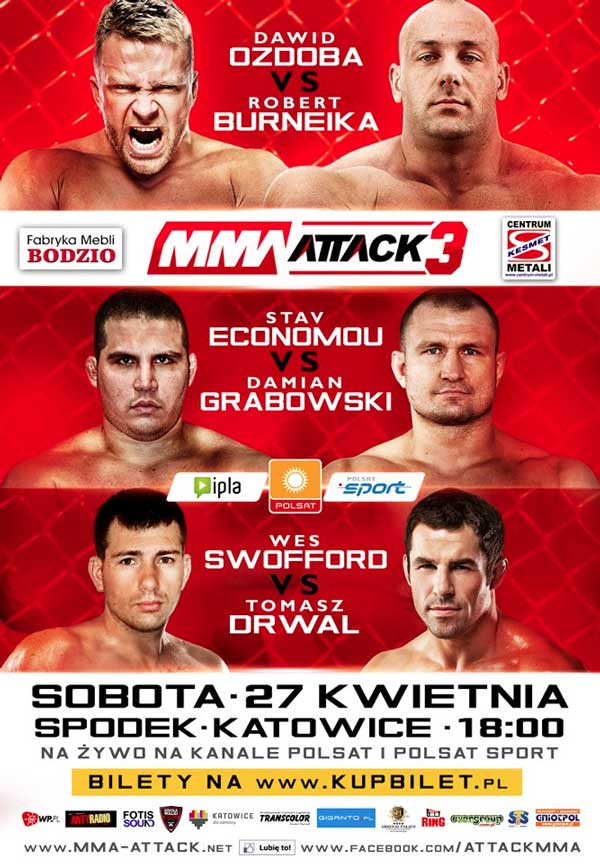 MMA Attack 3 Fight Poster