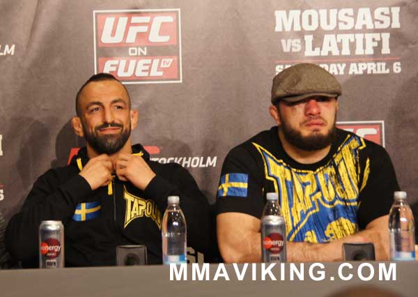 Madadi and Latifi at UFC in Stockholm Press Conference