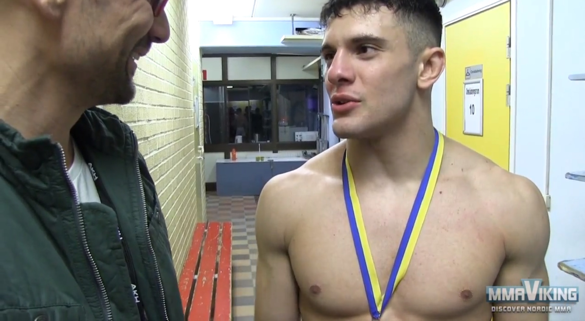 Ryan O´Leary interviewing a victorious Carlos Prada from IRFA 4, which you can see here. 