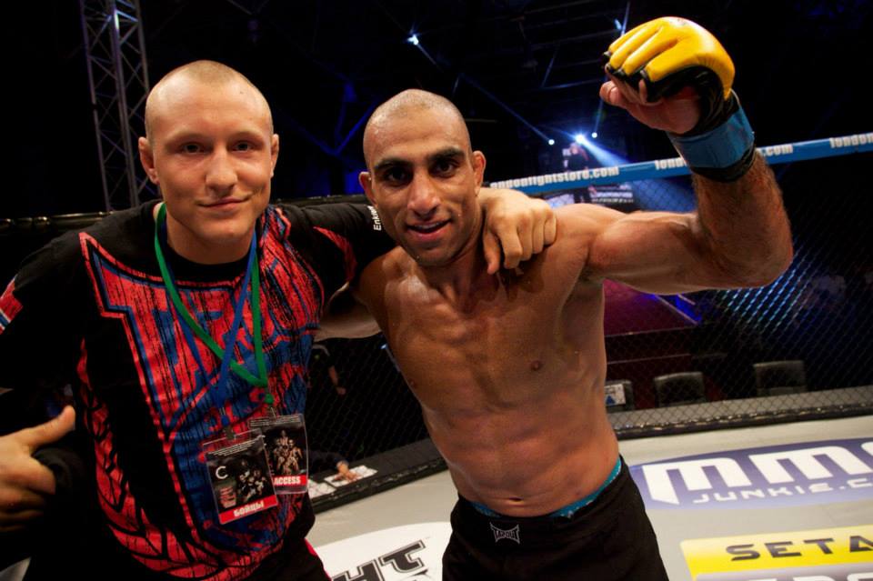Bahari with Jack Hermansson who also traveled with the Norwegian crew that were stuck in London 