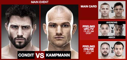 Kampmann Headlines Tomorrow's Card