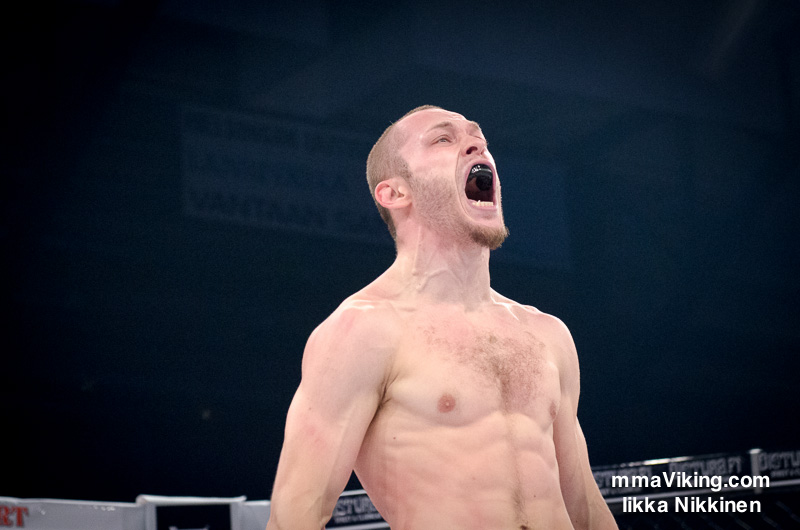 Timo-Juhani Hirvikangas celebrates