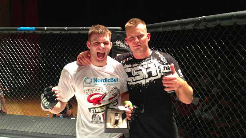 Meek Wins (Photo by CSA.dk MMA fight team "Team Grind" Coach Ettrup's)