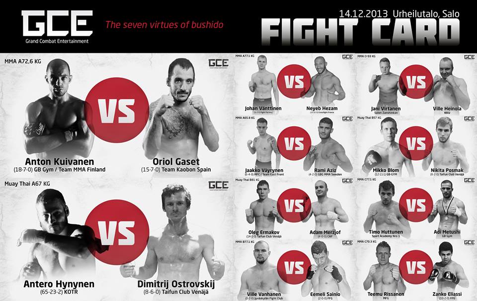 GCE_Fight_Card