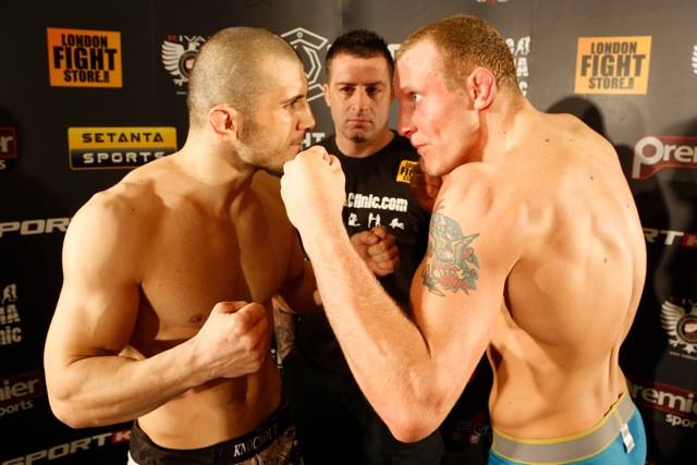 Ion Pascu vs. Jack Hermansson (Copyright: Dolly Clew | Cage Warriors) 