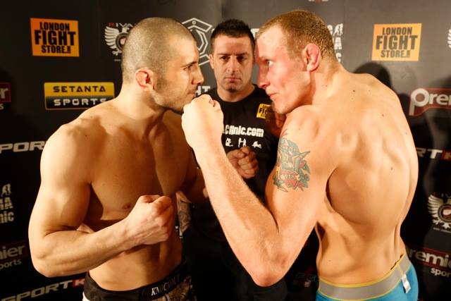Ion Pascu vs. Jack Hermansson (Copyright: Dolly Clew | Cage Warriors)