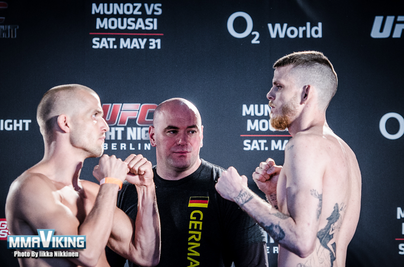 Niinimäki and Bäckstöm at Weigh-ins