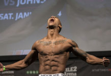 Weigh-in Photos : Nico Musoke vs. Albert Tumenov at FN Stockholm