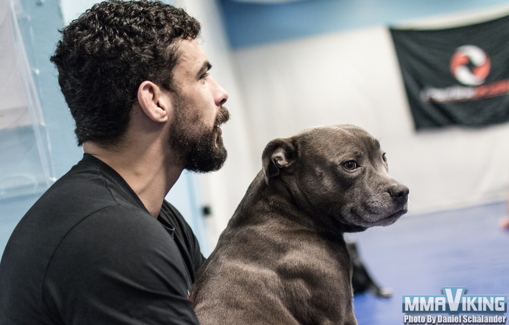 Rambo and Eduardo keeping an eye on the class