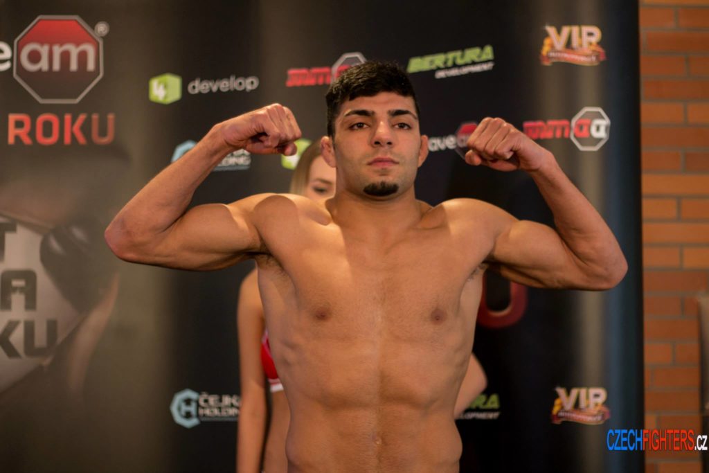 Albazi at Today's Weigh-In (photo from czechfighters.cz)