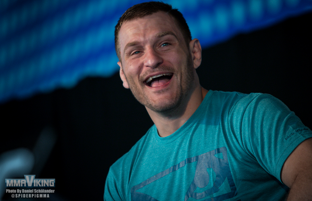 Stipe Miocic talking about being a part time firefighter and a UFC heavyweight