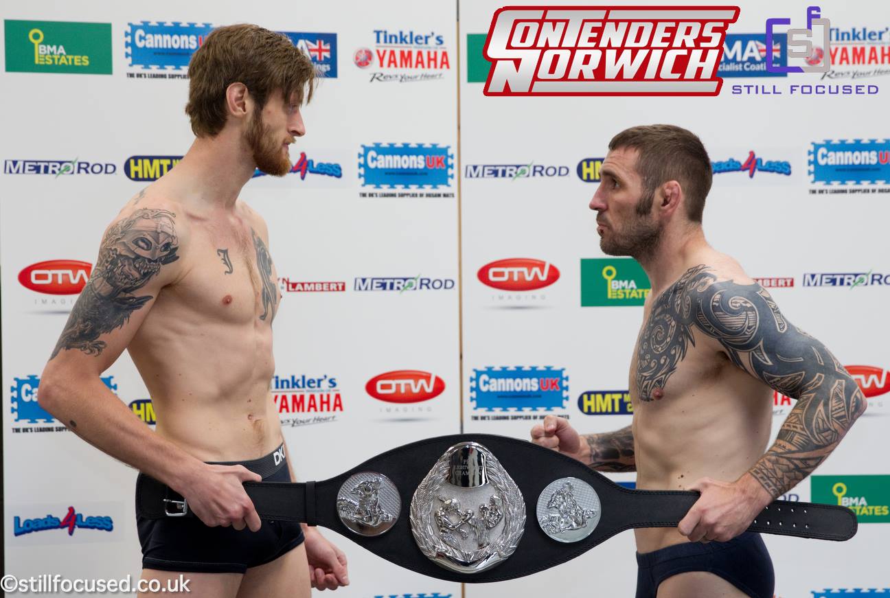 Tollefsen and Doyle at Weigh-ins (Photo by ©stillfocused.co.uk)