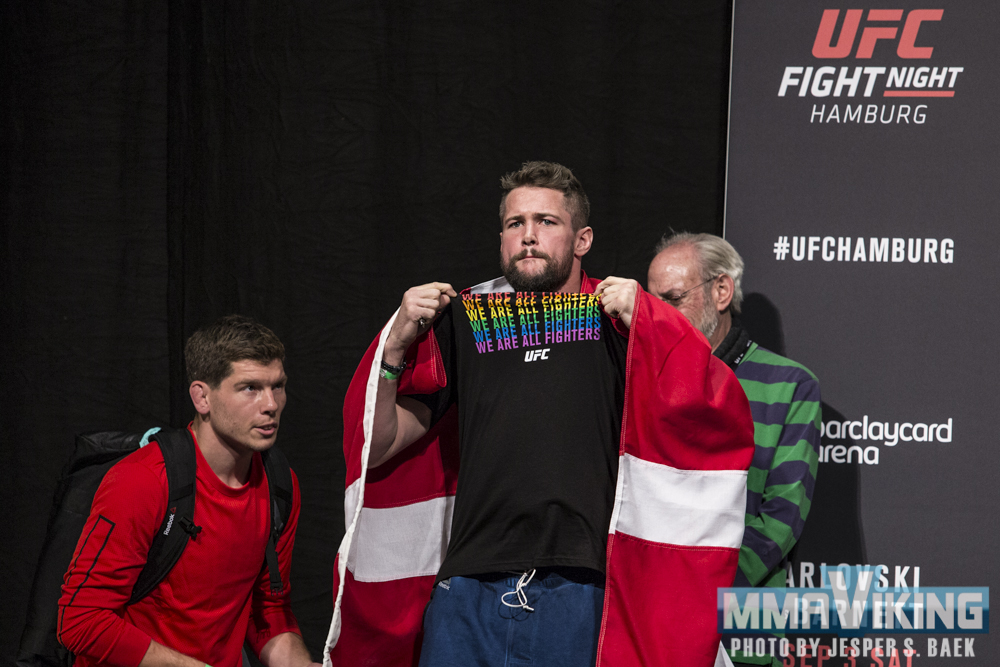 Dalby Reppin' the Gay Pride UFC Shirt