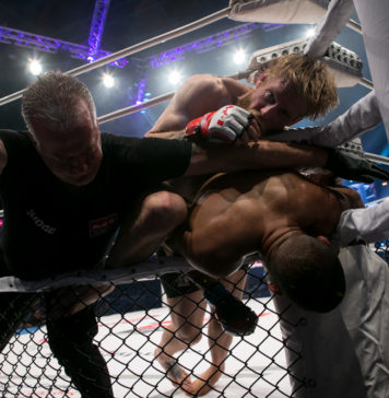 Photos : Juho Valamaa Brutal TKO at M-1 Challenge 82