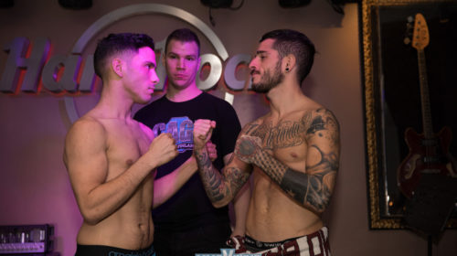 Cage41-weight-in-Hussein Faceoff