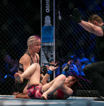Cageside Photos: Suvi Salmimies Submits Zejna Krantic at Cage 43