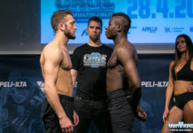 Weigh-in Photos : Edward Walls vs Manolo Scianna at Cage 43