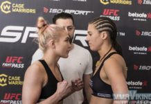 Weigh-in Photos : Holm Versus Hermansson at Cage Warriors 93