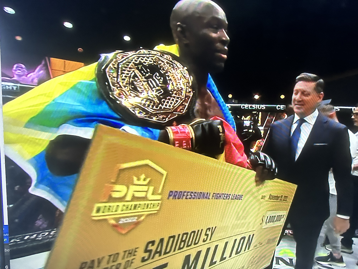 Sadibou Sy Kicks Way to  Million PFL Championship Win